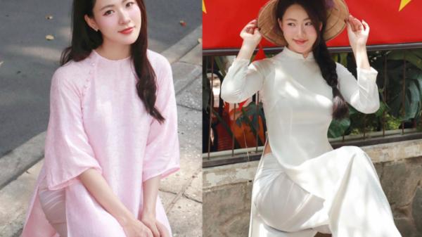 Hot girl Hải Phòng diện áo dài khoe nét đẹp dịu dàng