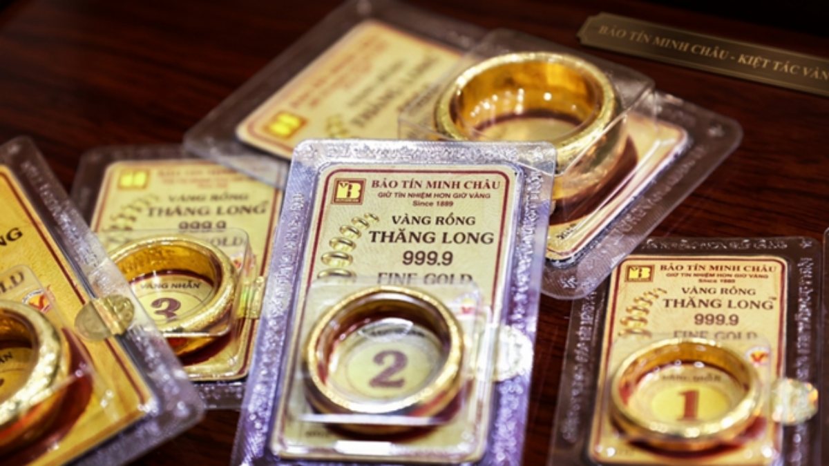 Giá vàng 9999 Bảo Tín Minh Châu hôm nay 7/9: Cao nhất 14,98 triệu đồng/chỉ
