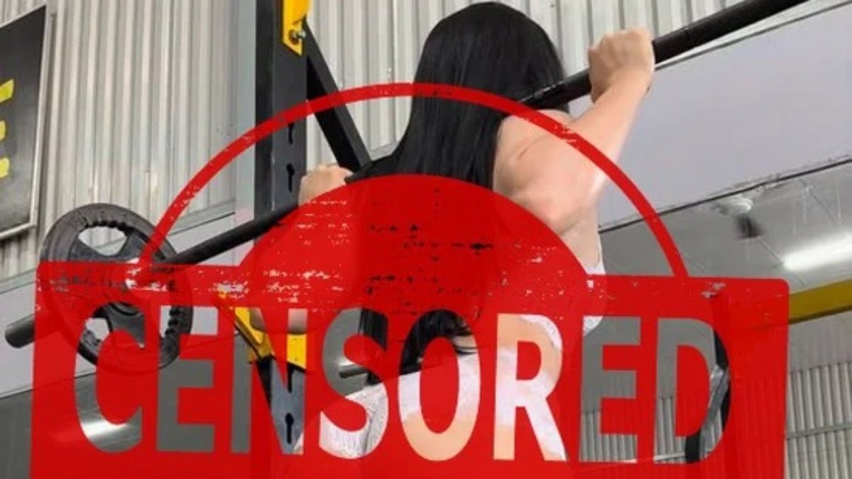 Hot girl gây tranh cãi vì ăn mặc phản cảm đi tập gym