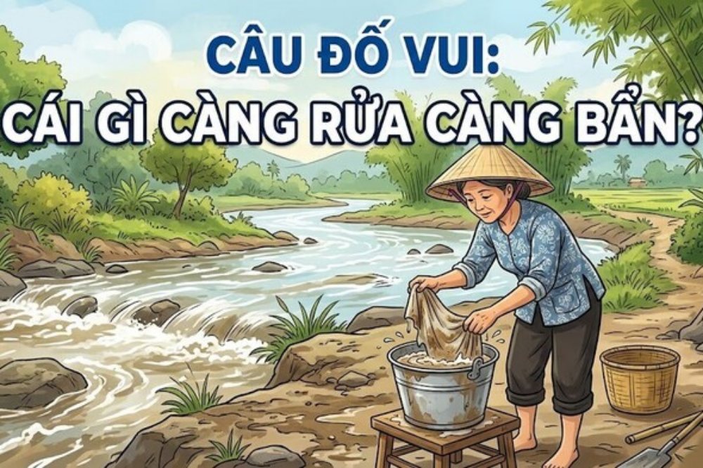 Thử trí 10 giây: Cái gì càng rửa lại càng bẩn?
