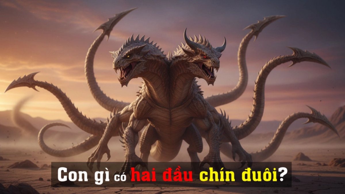 Con gì có hai đầu chín đuôi?