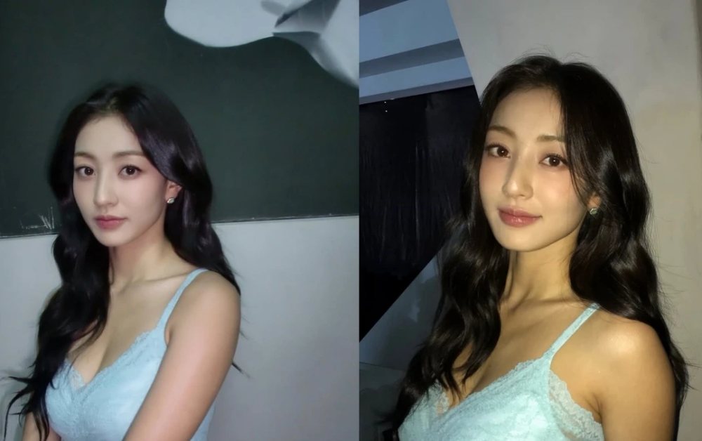 Ảnh hậu trường quảng cáo nội y của nữ idol gây chú ý