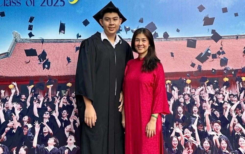 Con trai cao hơn 1,9 m của Phước Sang, Kim Thư