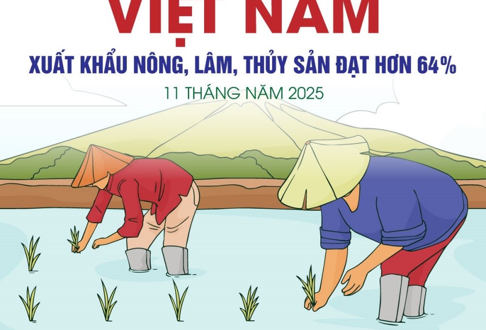 Xuất khẩu nông, lâm, thủy sản đạt hơn 64 tỷ USD