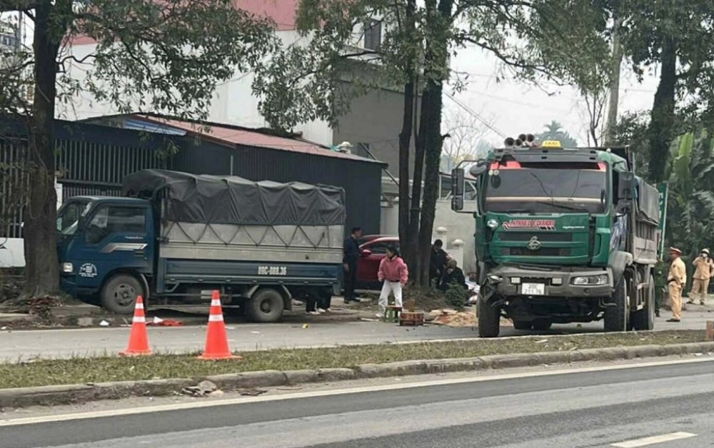 Cán bộ CSGT bị ô tô đâm tử vong khi làm nhiệm vụ