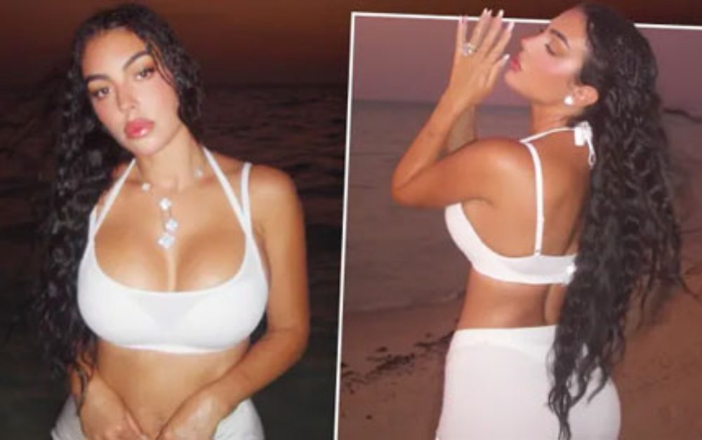 Georgina Rodriguez diện trang phục xuyên thấu táo bạo