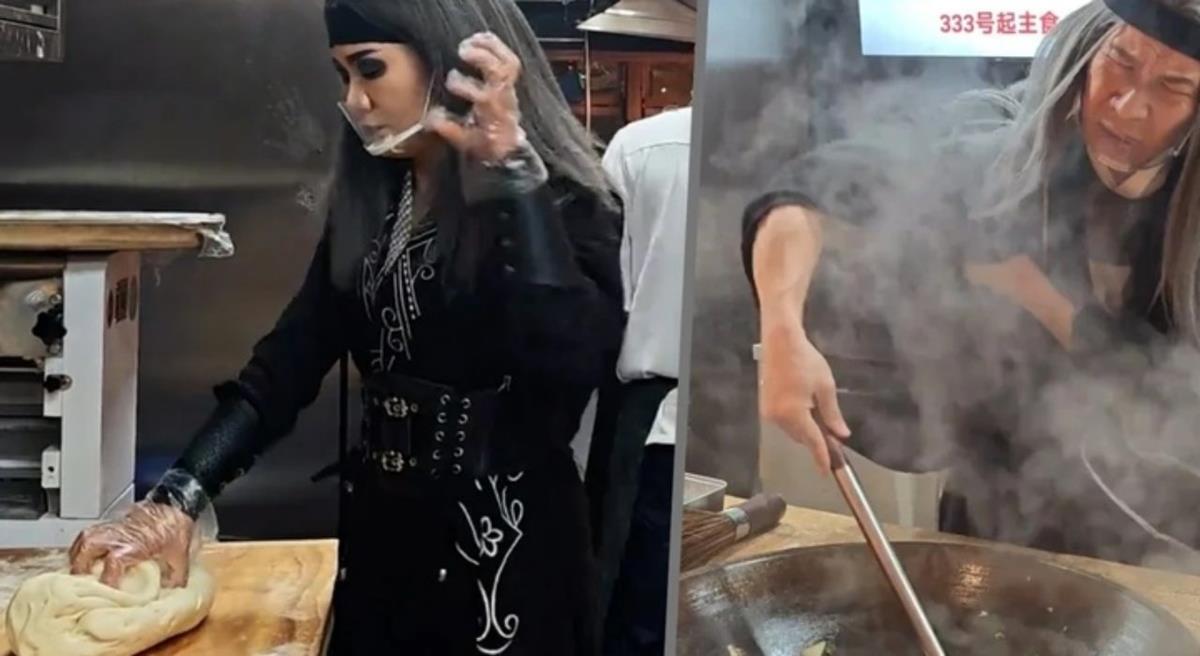 Nhân viên nhà hàng ‘hóa’ nhân vật kiếm hiệp