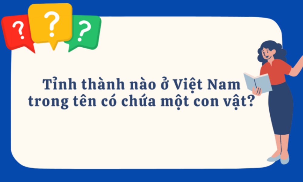 Tỉnh thành nào ở Việt Nam trong tên có chứa một con vật?