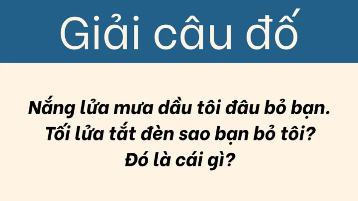 Câu đố này không khó miễn là bạn phải đọc kỹ đề