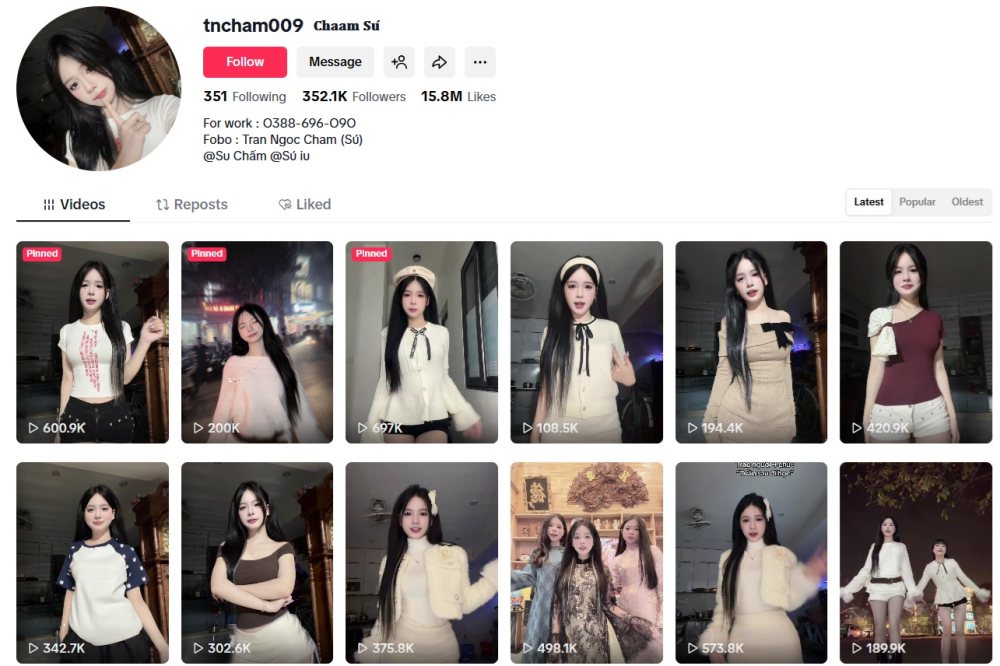 Hot TikToker hơn 300k follow lộ clip tình tứ với bạn trai gây xôn xao