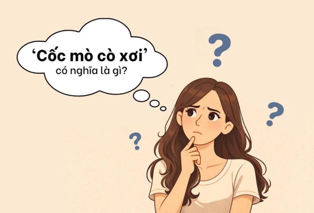 'Cốc mò cò xơi' có nghĩa là gì?