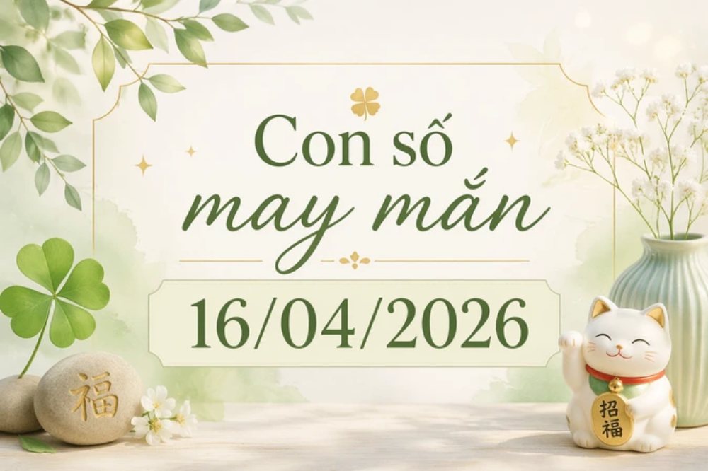 Con số may mắn hôm nay ngày 16/04/2026: Vận may gõ cửa từng cung mệnh
