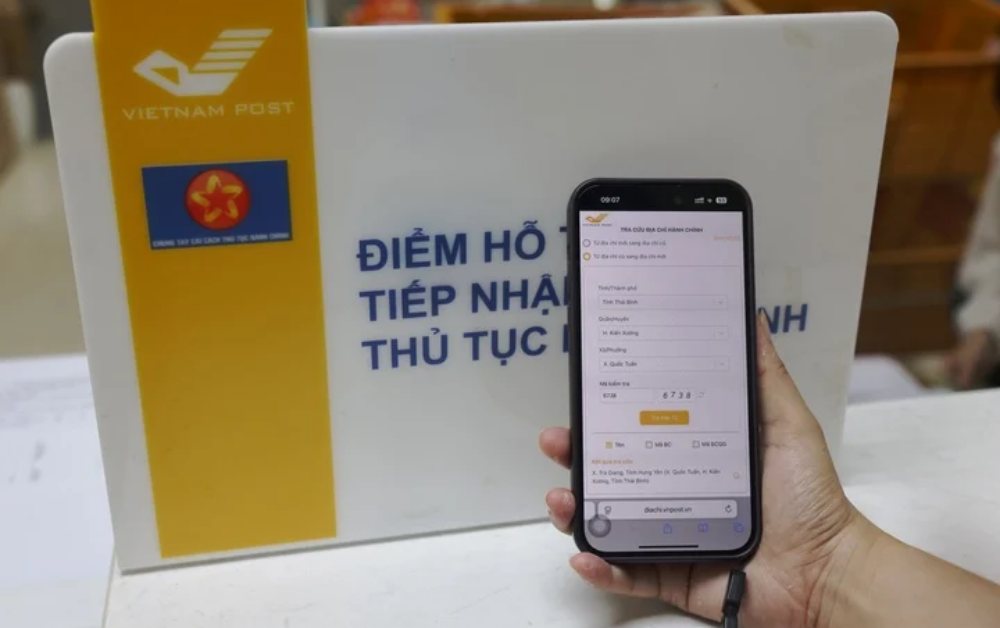 Công cụ kiểm tra địa chỉ mới sau sáp nhập