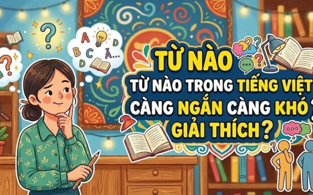 Từ nào trong tiếng Việt càng ngắn càng khó giải thích?