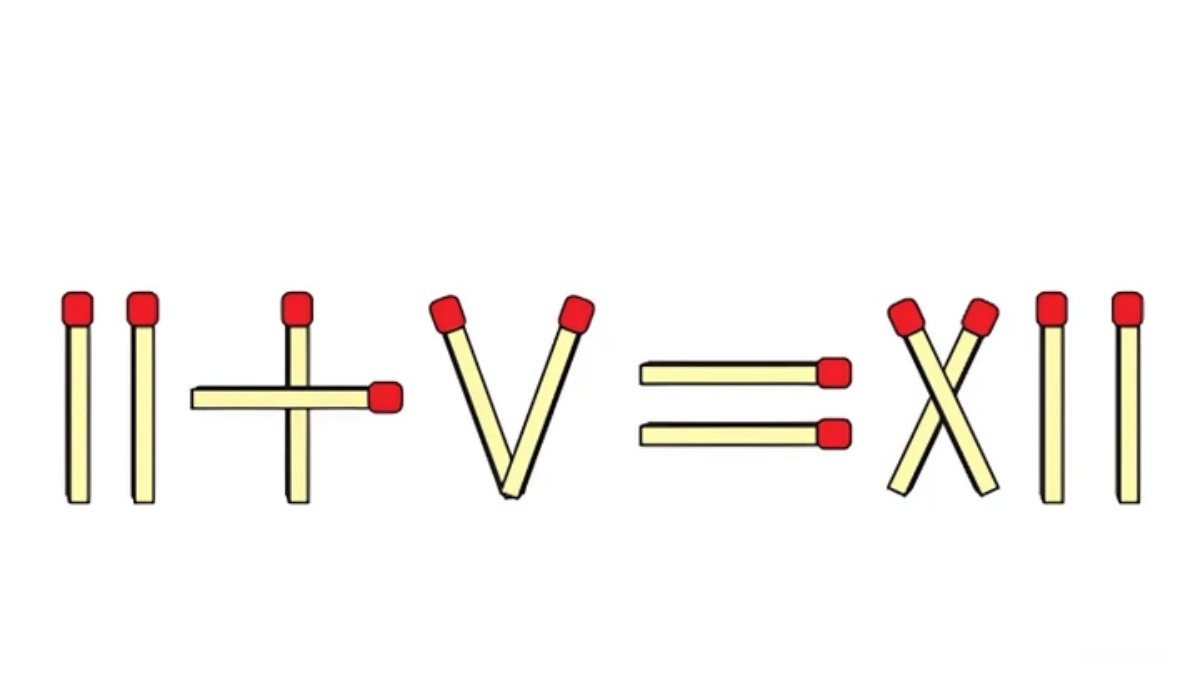 Câu đố que diêm đang gây sốt, đố bạn làm được trong 10 giây?