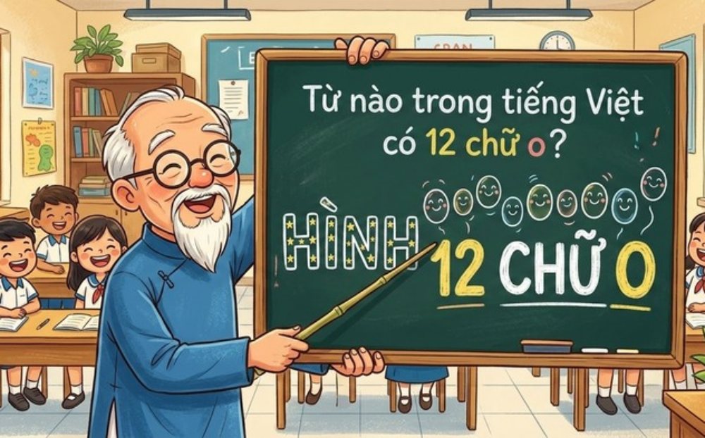 Từ nào trong tiếng việt có 12 chữ 'O'?