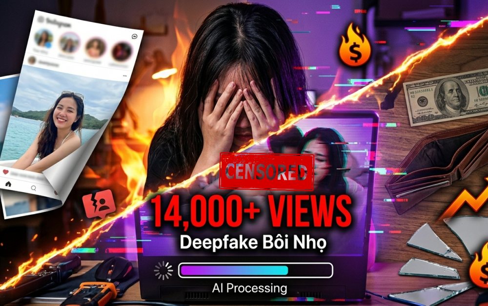 Nữ sinh “phát điên” vì ảnh đời thường bị AI biến thành video nhạy cảm: 14.000 lượt xem và cuộc chiến giành lại danh dự