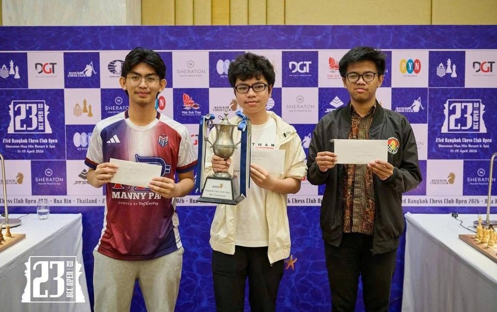 Tin nóng thể thao tối 19/4: Kỳ thủ Việt Nam lập cú đúp ở Thái Lan, Neymar khen ngợi Yamal