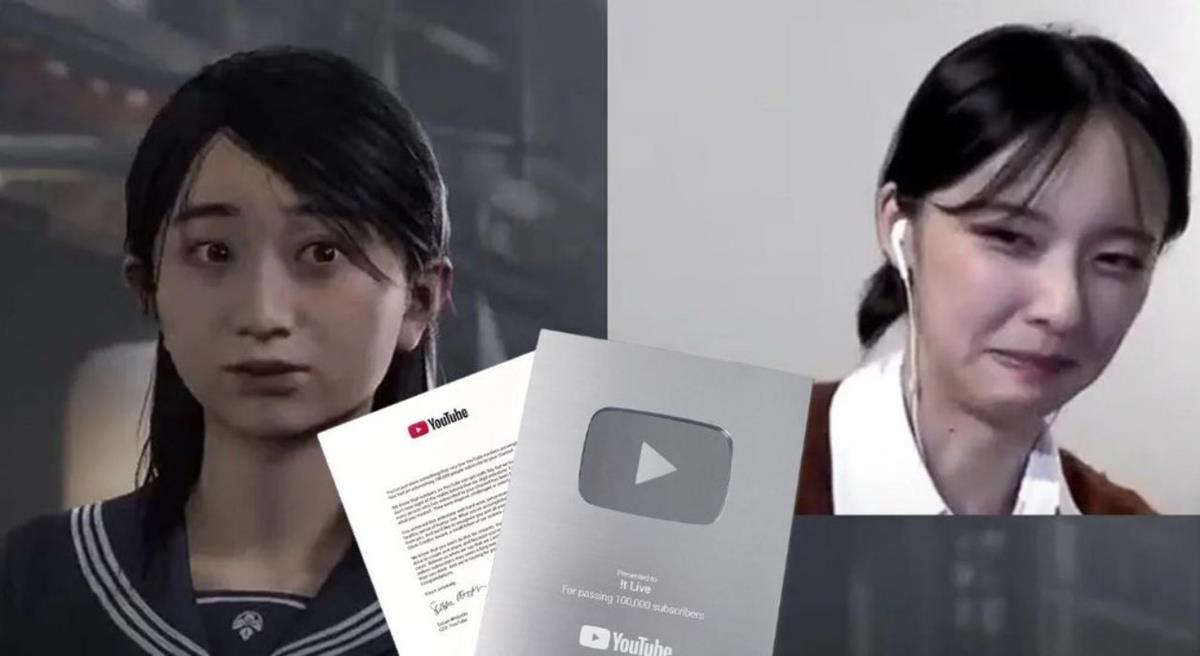 “Nữ chính Silent Hill f” đạt nút bạc YouTube chỉ sau một buổi live stream