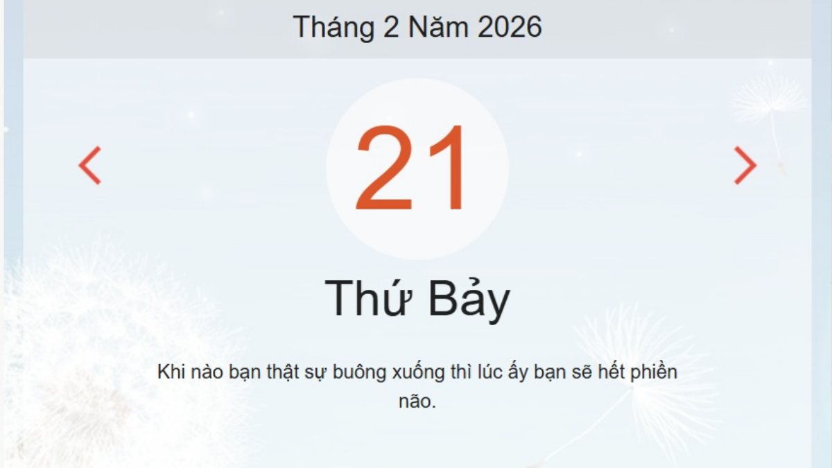 Xem ngay lịch âm dương hôm nay 22/2
