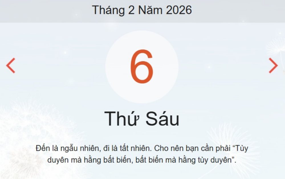Xem ngay lịch âm dương hôm nay 6/2