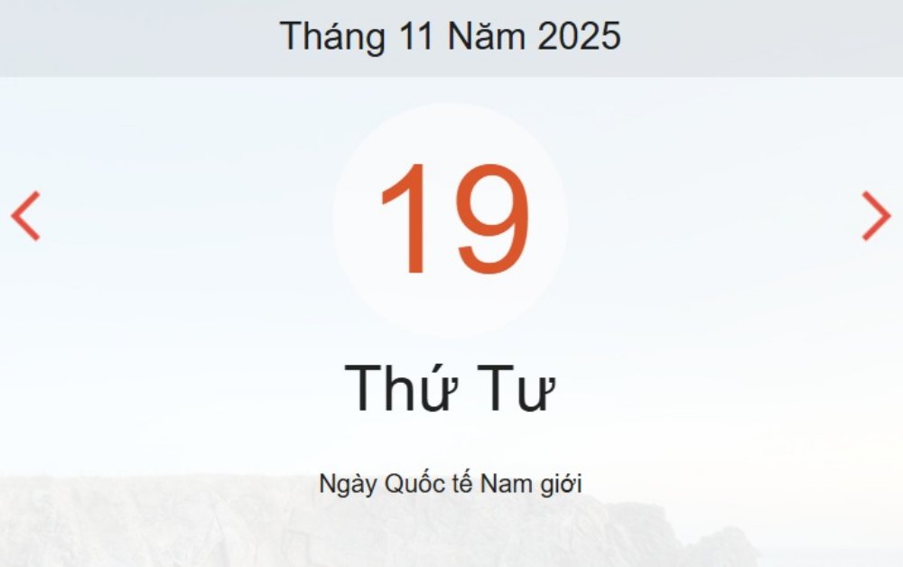 Lịch âm 19/11 – Xem âm lịch ngày 19/11