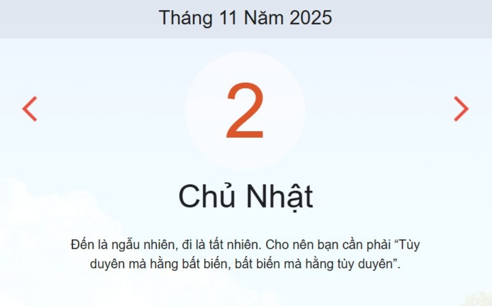 Lịch âm 2/11 - Xem âm lịch hôm nay 2/1 - lịch vạn niên ngày 2/11/2025