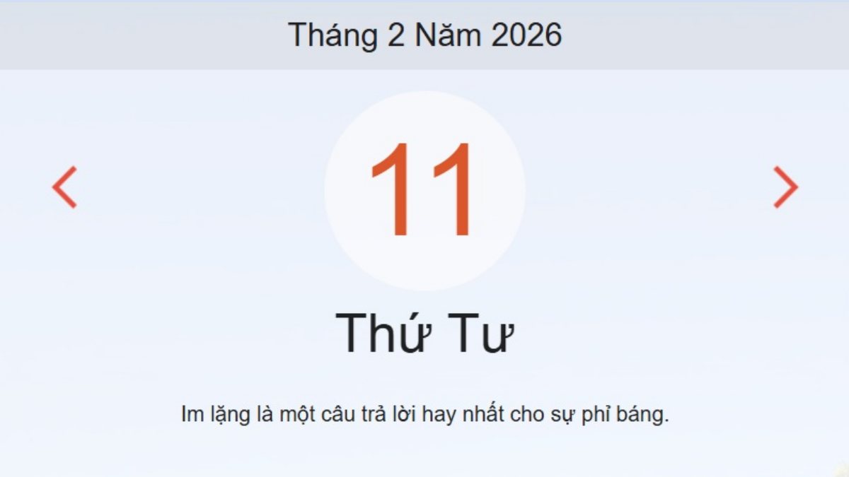 Xem ngay lịch âm dương hôm nay 11/2