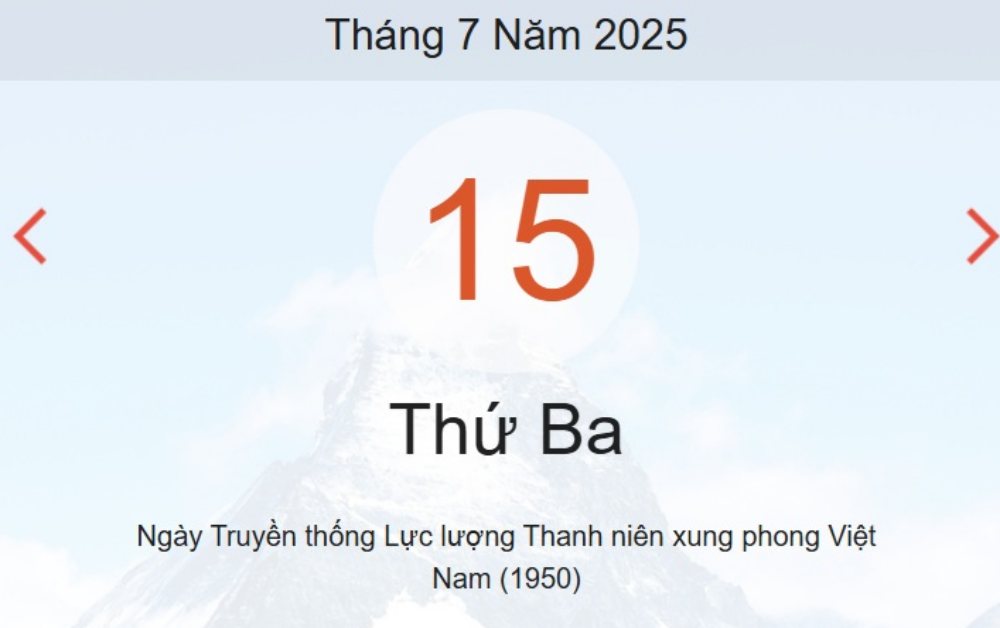 Âm lịch hôm nay 15/7 – Lịch âm và lịch vạn niên ngày 15/7/2025 chính xác nhất