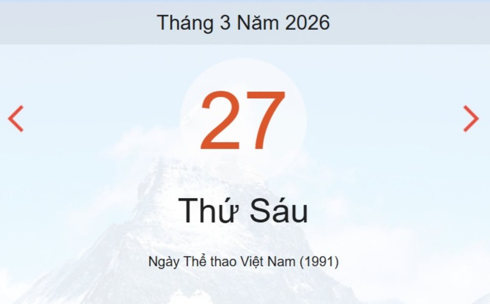 Xem ngay lịch âm dương hôm nay 27/3