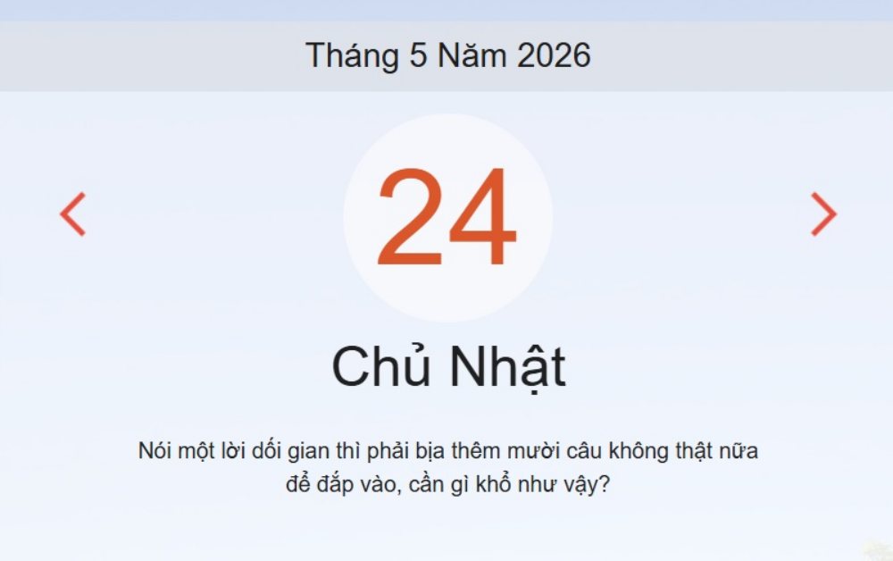 Xem ngay lịch âm dương hôm nay 25/05