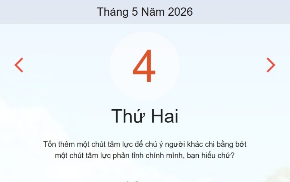 Xem ngay lịch âm dương hôm nay 04/05