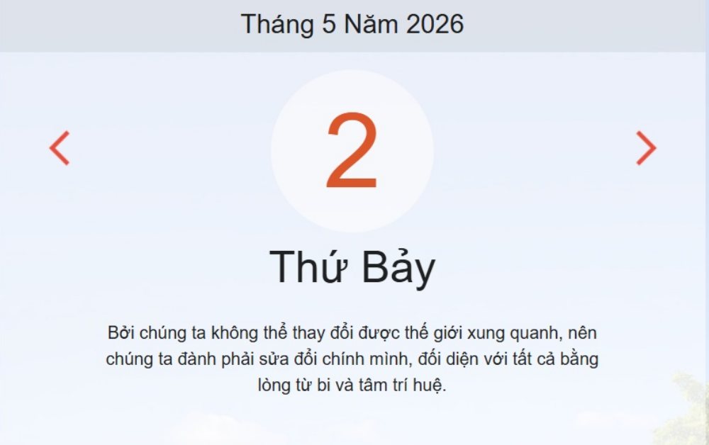 Xem ngay lịch âm dương hôm nay 02/05