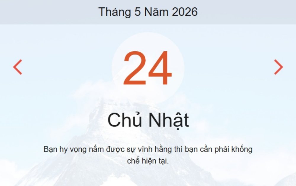 Xem ngay lịch âm dương hôm nay 24/05