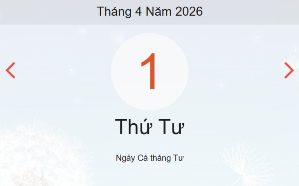 Xem ngay lịch âm dương hôm nay 1/4