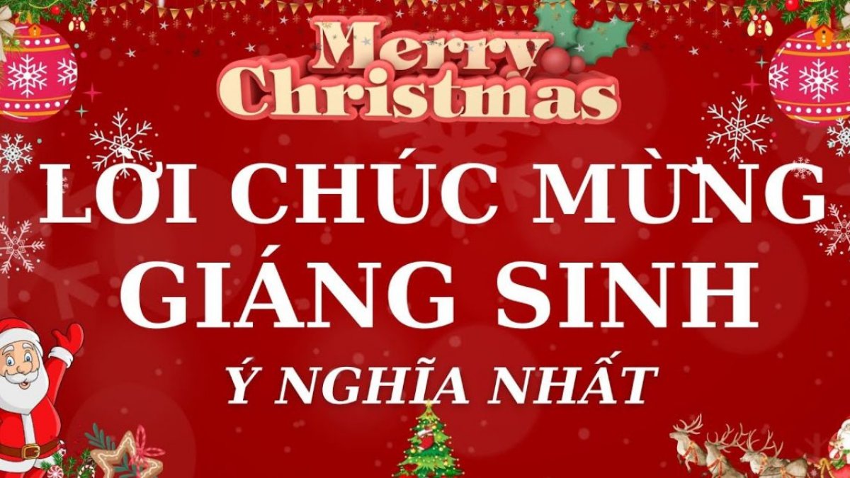 Lời chúc Giáng sinh an lành ngắn gọn nhưng đầy ý nghĩa