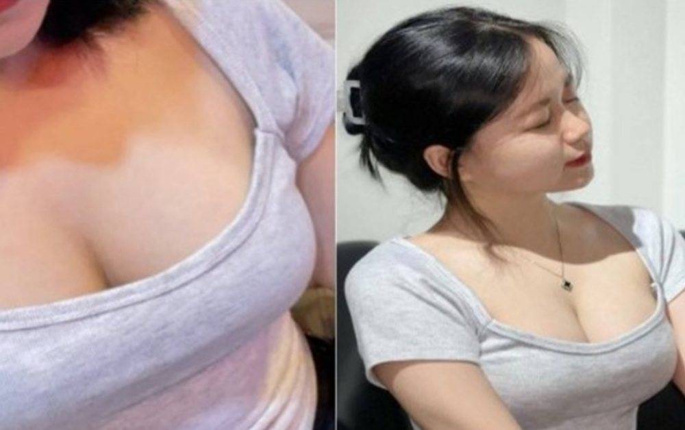 Lộ clip em nữ sinh ngực siêu khủng vượt phụ huynh