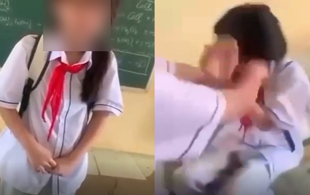 Nữ sinh lớp 8 bị bạn hành hung, ép cởi áo và quay video ngay trên bục giảng