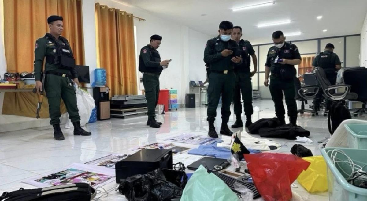 Bắt giữ 658 nghi phạm liên quan đến tội phạm đào lửa qua công nghệ tại thành phố Bavet