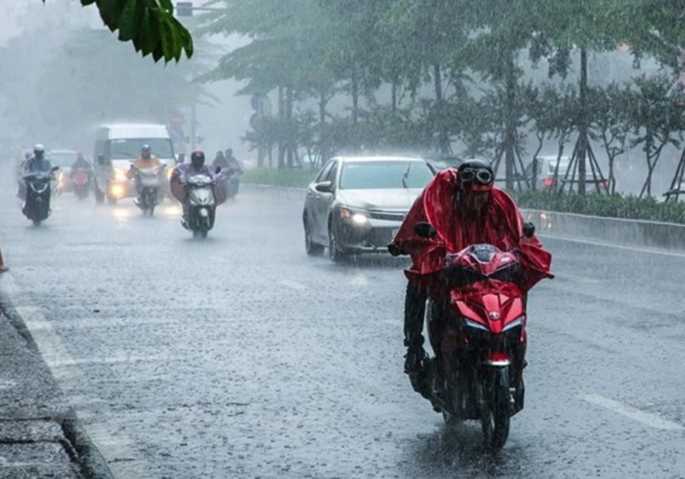 Thời tiết đêm 25/4: Hà Nội có mưa rào và dông vài nơi