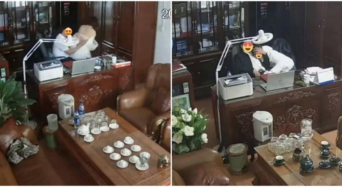 Xôn xao clip ghi lại cảnh người đàn ông cùng nhiều người phụ nữ ''làm chuyện nhạy cảm'' ngay tại phòng làm việc
