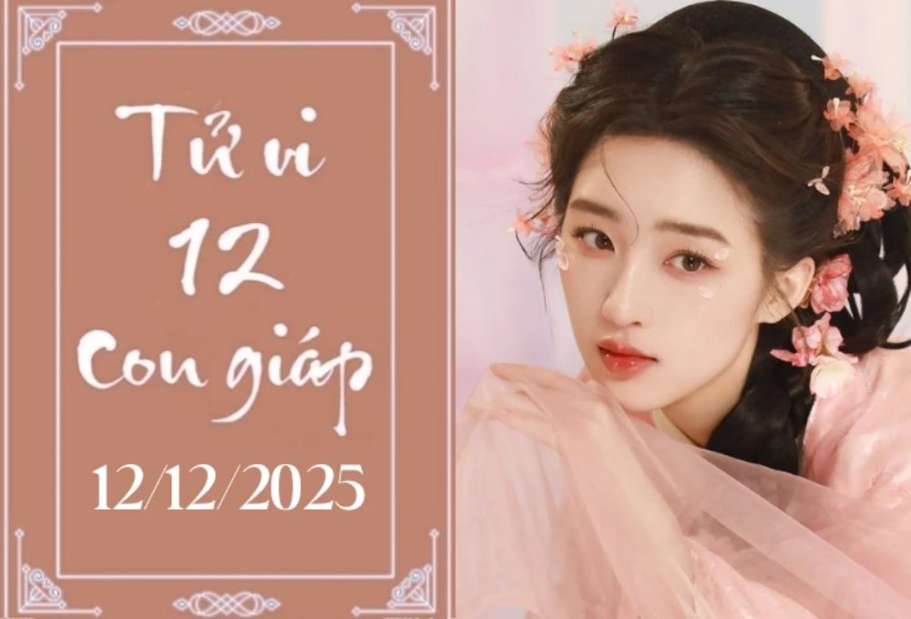 Tử vi 12 con giáp hôm nay 12/12/2025: Thìn vượng phát, Mùi đau đầu