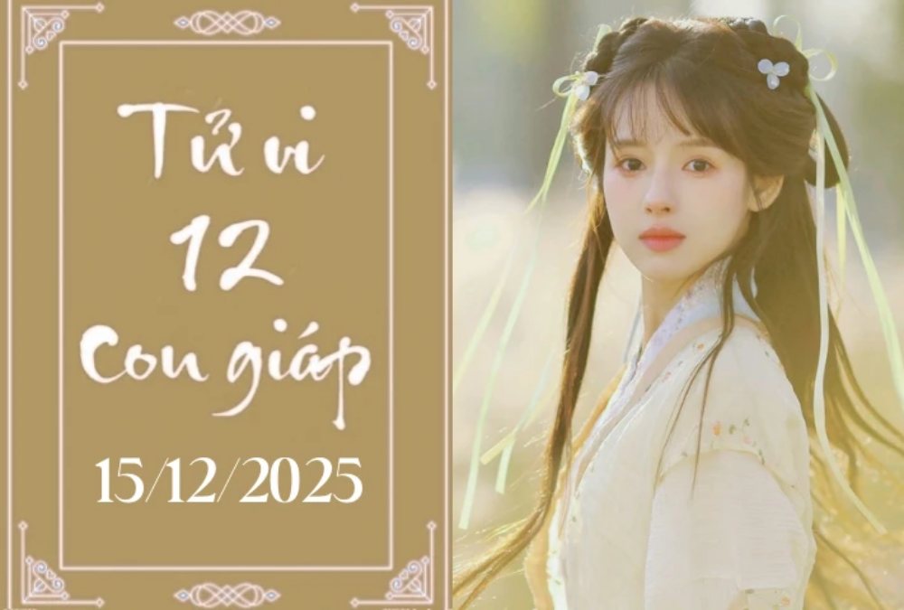 Tử vi 12 con giáp hôm nay 15/12/2025: Dậu tài lộc, Tuất gặp thử thách