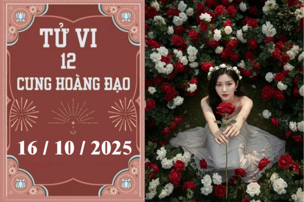 Tử vi ngày 16/10/2025 của 12 cung hoàng đạo: Ma Kết kiên định, Sư Tử mạnh mẽ