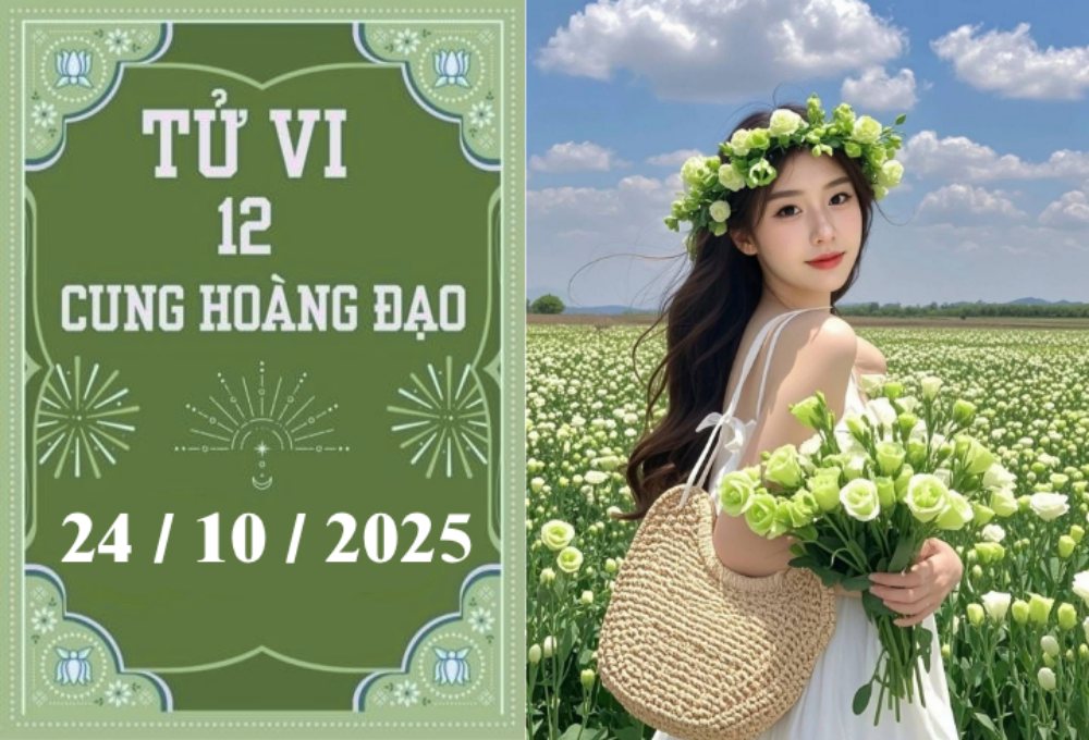 Tử vi ngày 24/10/2025 của 12 cung hoàng đạo: Song Tử vượng tài, Bạch Dương khởi sắc