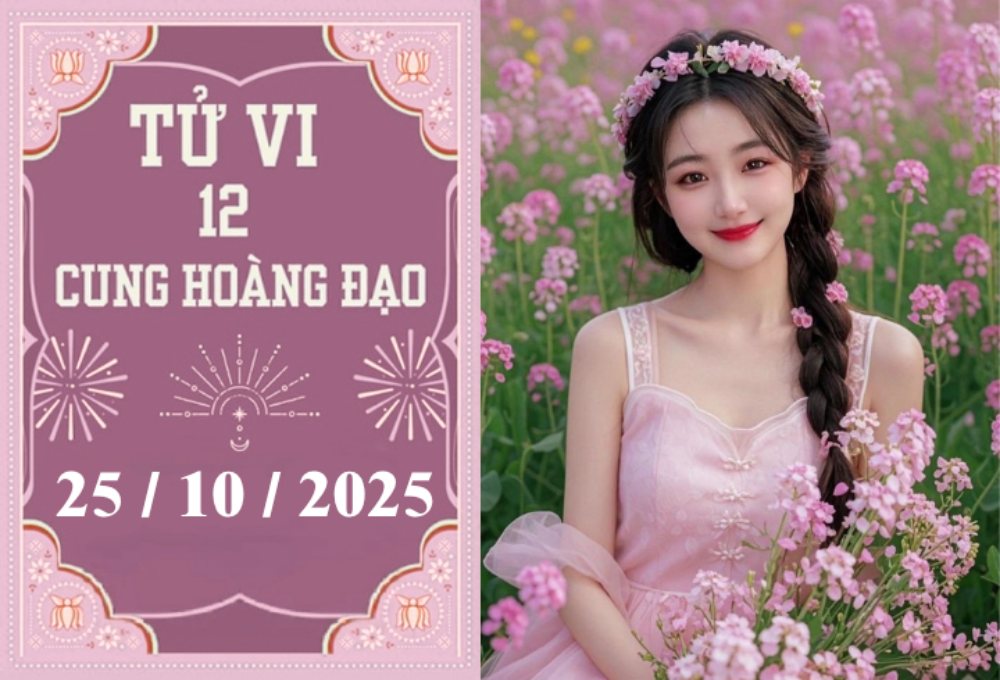 Tử vi ngày 25/10/2025 của 12 cung hoàng đạo: Kim Ngưu khấm khá, Xử Nữ tránh cãi vã