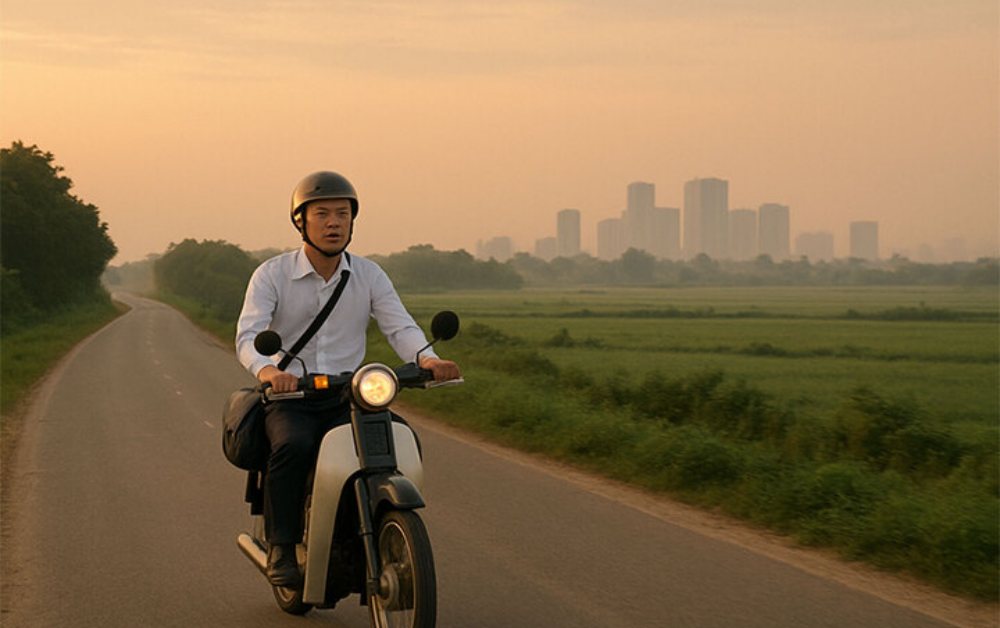 Bán nhà phố về quê, khi hết tiền tôi phải chạy xe máy 40km để đi làm