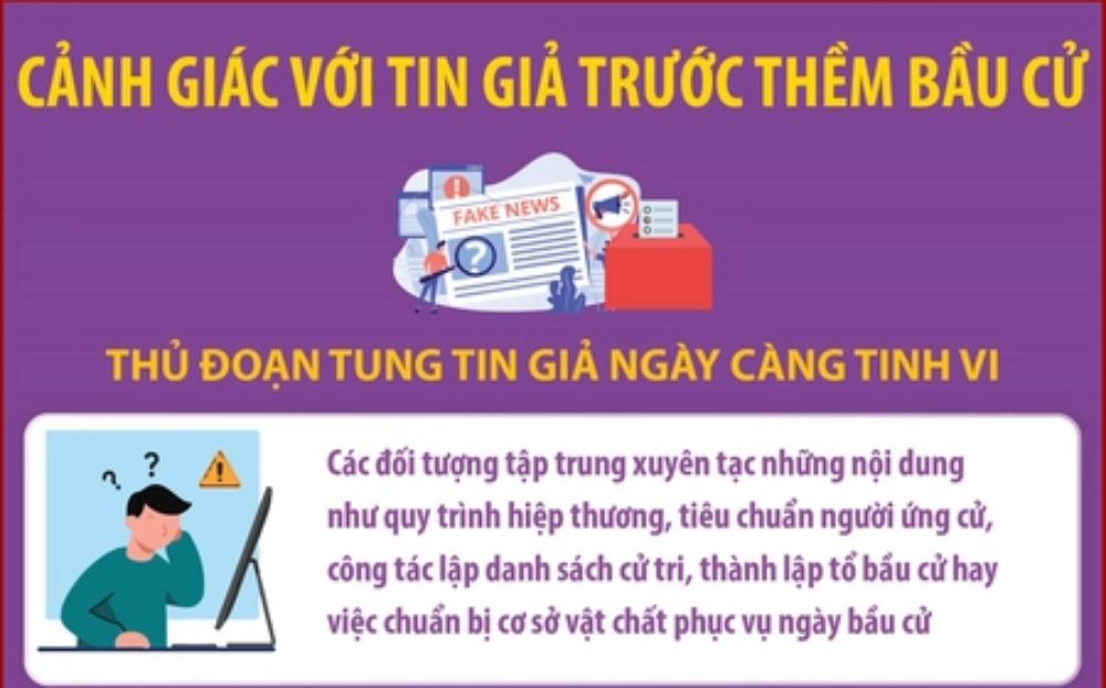 Cảnh giác với tin giả trước thềm bầu cử