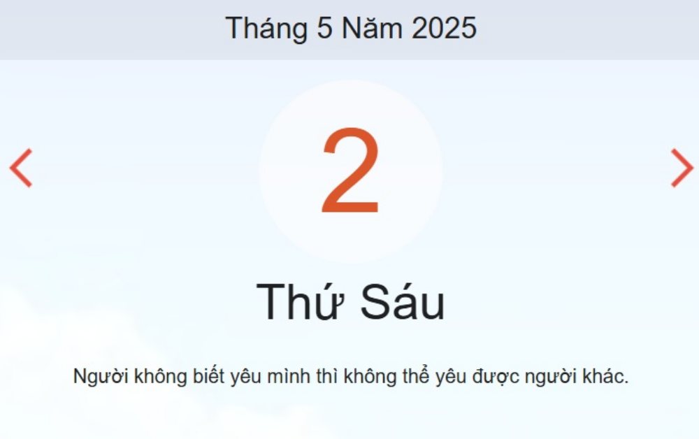 Lịch âm 2/5 - Âm lịch hôm nay 2/5 - lịch vạn niên ngày 2/5/2025