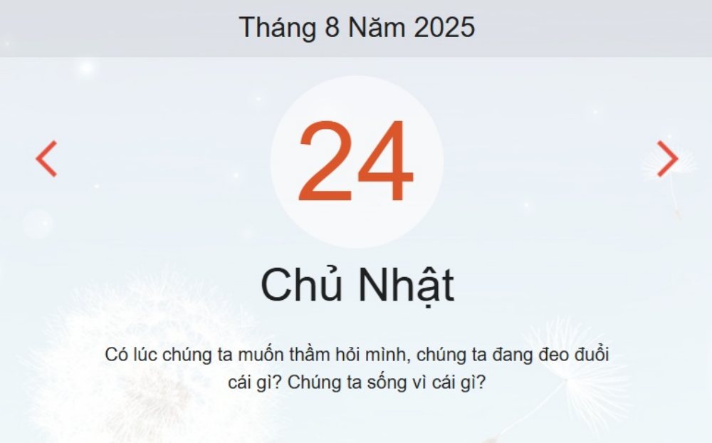 Xem ngay lịch Âm Dương hôm nay 23/08